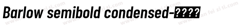 Barlow semibold condensed字体转换